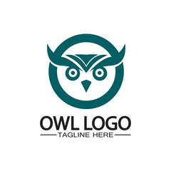 Owl logo vector template