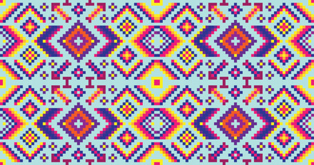 seamless tribal navajo pattern, indian style