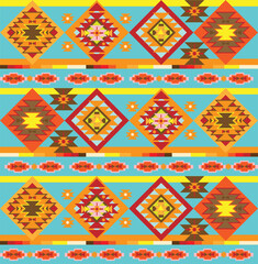  seamless tribal navajo brick pattern, indian style