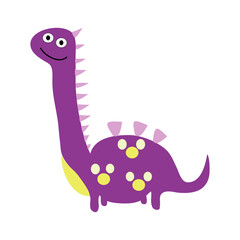 purple cute dinosaurus 