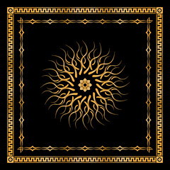 seamless pattern with golden rings	