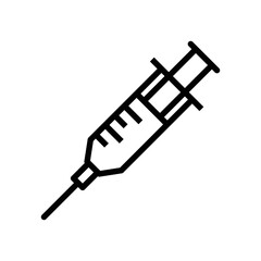 Syringe icon vector graphic illustration