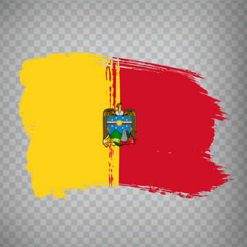 Flag Pichincha  Province  brush strokes. Flag of Pichincha Province on transparent background for your web site design, app, UI. Ecuador. EPS10.