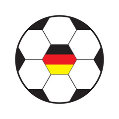 Fototapeta premium Ball with german flag shades