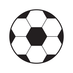 Soccer ball with hexagonal pattern