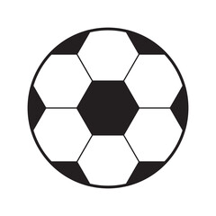 Soccer ball with hexagonal pattern