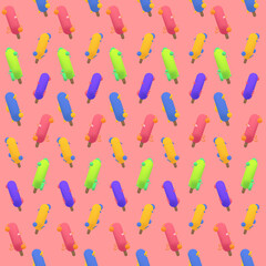 Colorful Ice cream Pattern