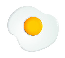 fried egg with transparent background