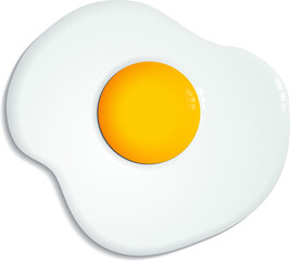 fried egg with transparent background