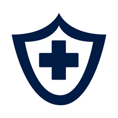 Obraz premium shield with medical cross