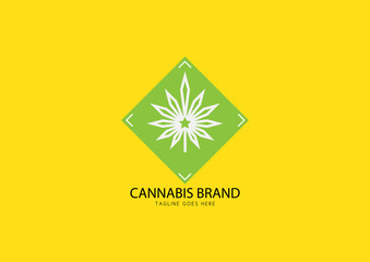 Cannabis brand logo design concept