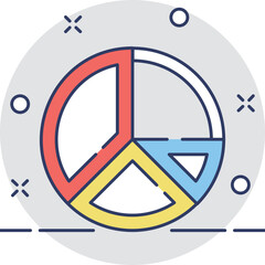 Pie Chart Vector Icon