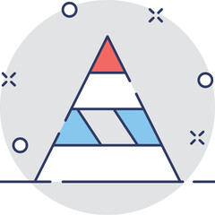 Pyramid Vector Icon