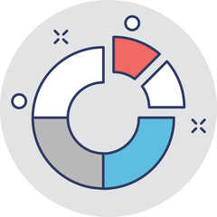 Pie Chart Vector Icon
