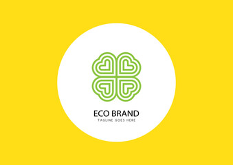 Eco brand logo design concept