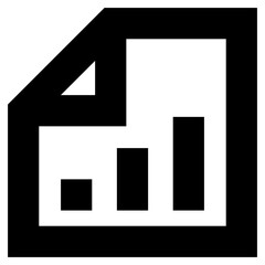 Graph Report Vector Icon