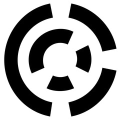 Donut Chart Vector Icon