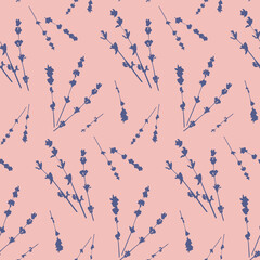 Pink purple lavender for textile design seamless pattern