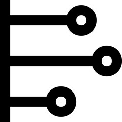 Horizontal Graph Vector Icon