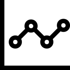 Line Chart Vector Icon