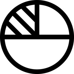 Pie Chart Vector Icon
