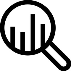 Search Graph Vector Icon