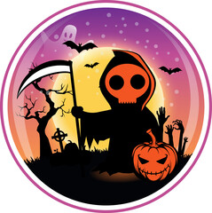 Halloween background, Pumpkins for Halloween.