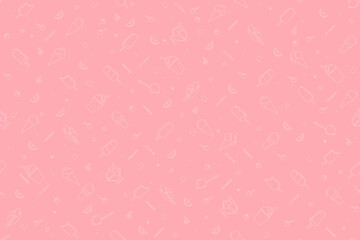 Seamless pattern on the theme of ice cream.