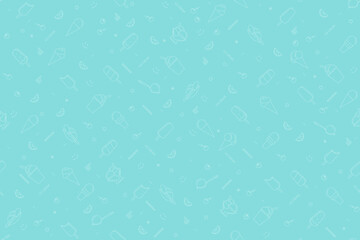Seamless pattern on the theme of ice cream.