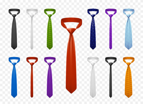 Necktie Realistic Set