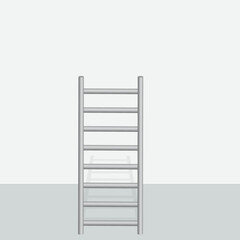 ladder to success 3d render,3d stair isolated with background