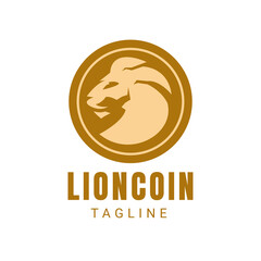 Lion Badge Logo Template