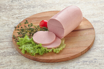 Boiled sausage with two slices © Andrei Starostin