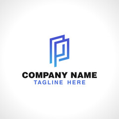 Letter P logo icon design template