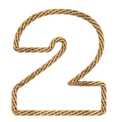 2 wooden font letter