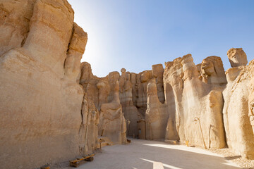 Rock formations at the Al Qarah Caves, Al ahsa Eastern Province Saudi Arabia