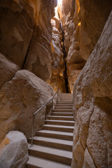 Cave Interior at the Al Qarah mountain caves, Al Hasa Oasis, Eastern Province of Saudi Arabia