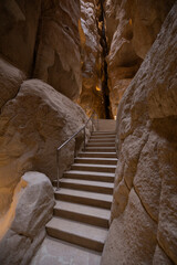 Cave Interior at the Al Qarah mountain caves, Al Hasa Oasis, Eastern Province of Saudi Arabia