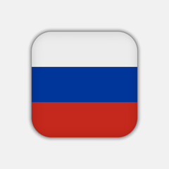 Russia flag, official colors. Vector illustration.