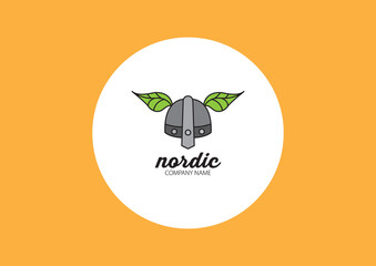 Nordic style logo design concept