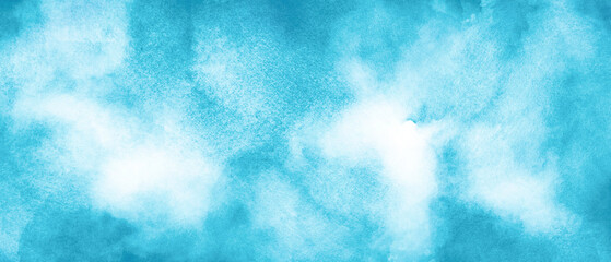 Watercolor blue background