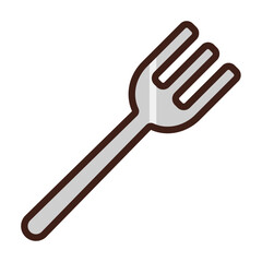 fork isolated on white background