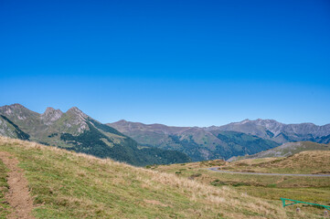Fototapeta na wymiar Pyrenees landscape in the val d'azun region
