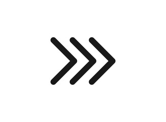 Obraz premium Right arrow icon, right arrow icon vector, in trendy flat style isolated on white background. right arrow icon image.