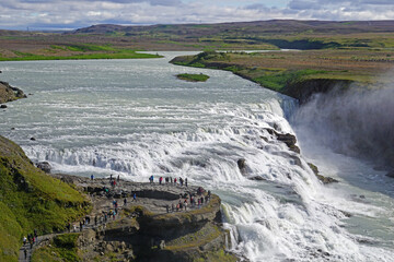 Gullfoss waterfall in Iceland