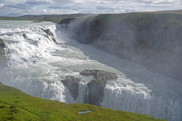 Gullfoss waterfall in Iceland