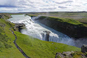 Gullfoss waterfall in Iceland