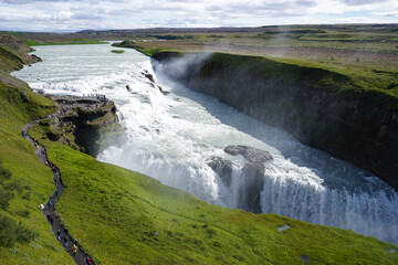 Gullfoss waterfall in Iceland