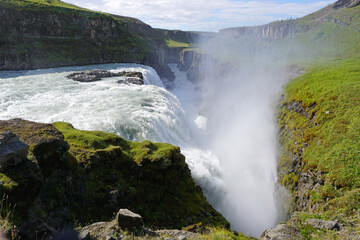 Gullfoss waterfall in Iceland