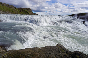 Gullfoss waterfall in Iceland
